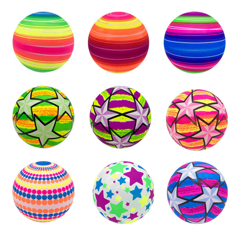 Party Games For 5 Year Olds Indoors - 3pcs Environmentally Friendly Rainbow Ball Toys