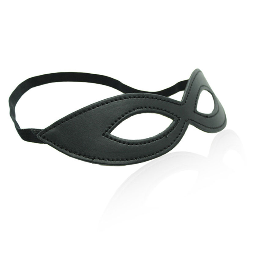 Party Games Mystery - Black Leather Mặt Nạ Mắt Cho