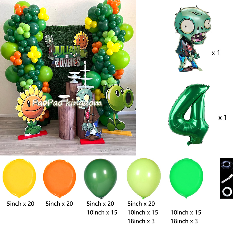 Plants Vs. Z-Zombies Balloons  - đánh giá và giá Party Games Easter For Kids