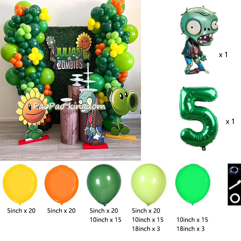 Plants Vs. Z-Zombies Balloons  - đánh giá và giá Party Games Easter For Kids