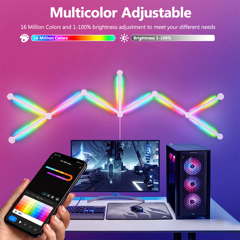 Smart RGB Wall Lamp, Bluetooth - đánh giá và giá Party Games Music