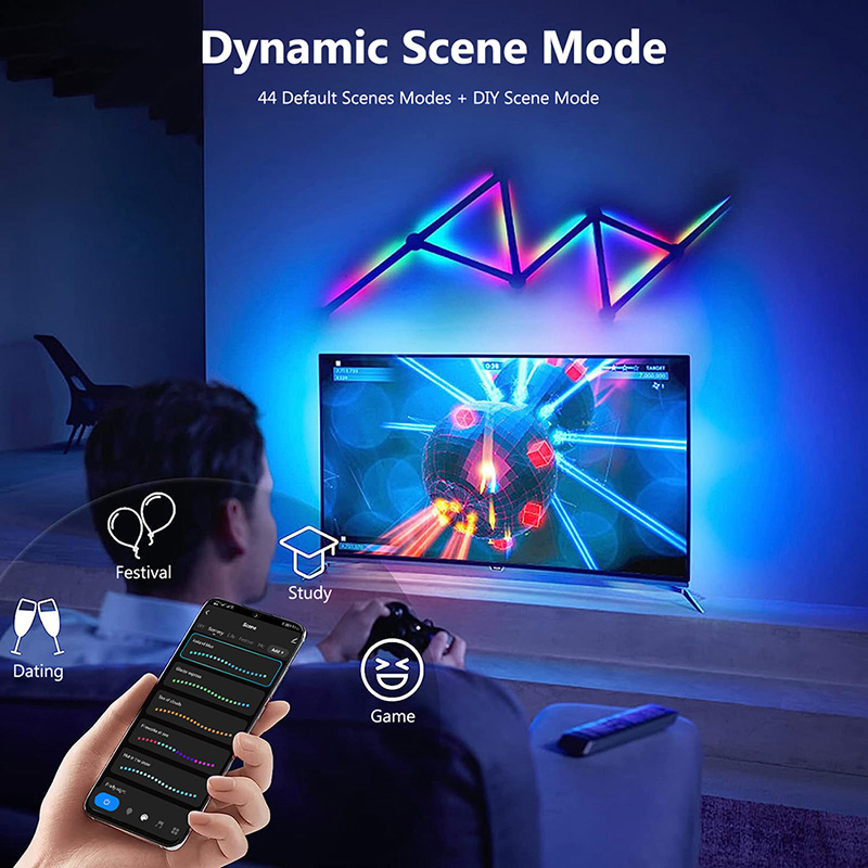 Smart RGB Wall Lamp, Bluetooth - đánh giá và giá Party Games Music