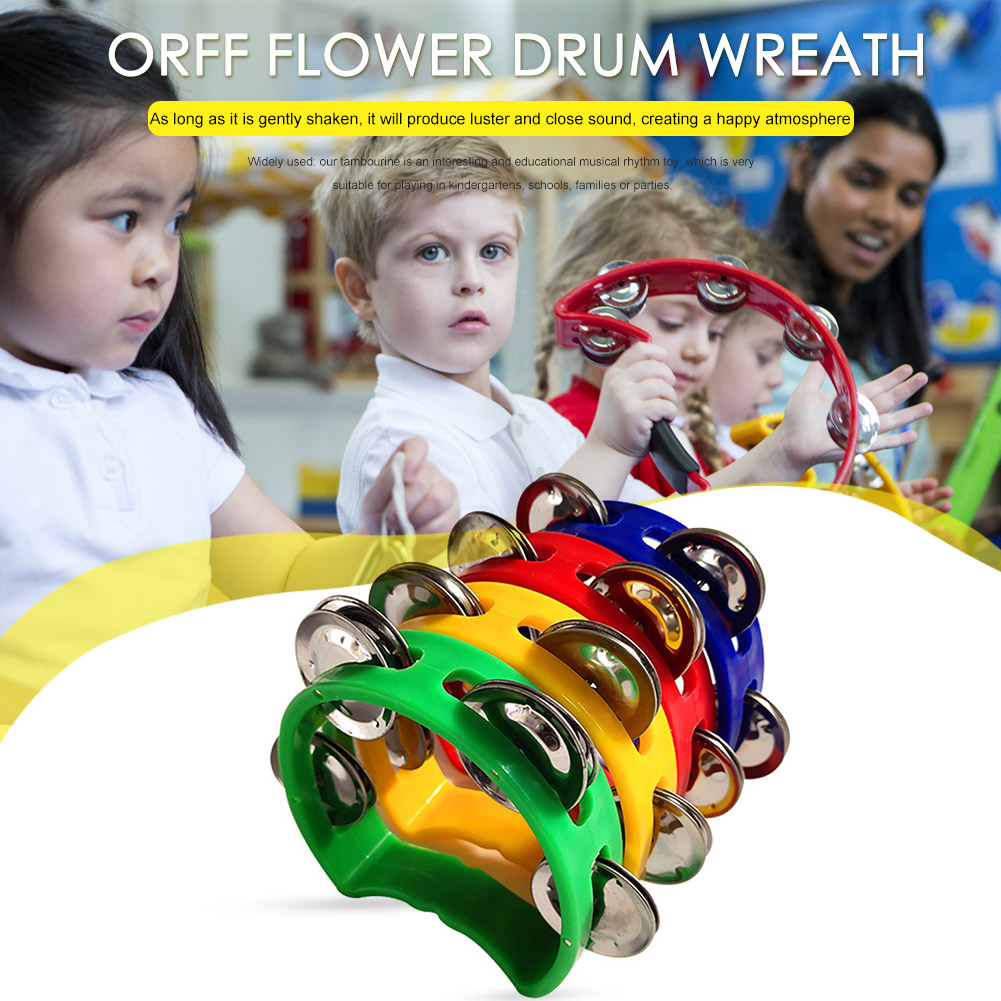 4pcs Tambourine Jingles Rattle - đánh giá và giá Party Games Music
