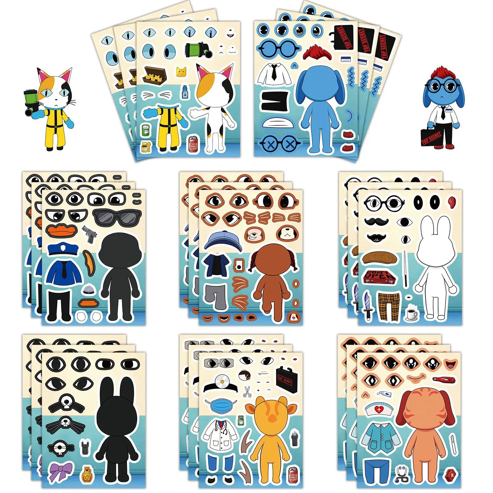 8Pcs/Set Animal Hospital Puzzl - đánh giá và giá Party Games Good