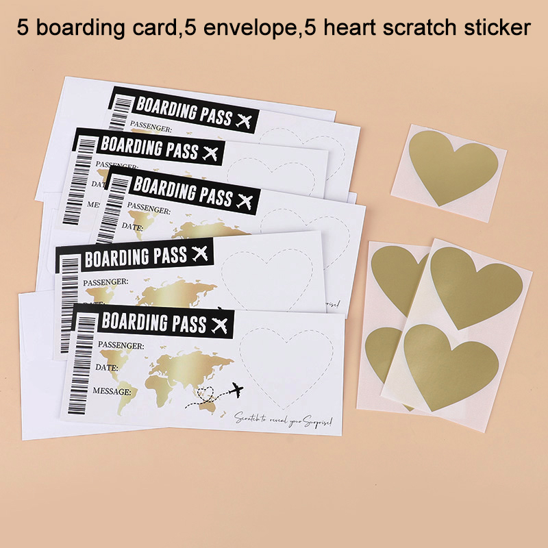 1Set Boarding Pass Scratch Off - đánh giá và giá Party Games Game Pass