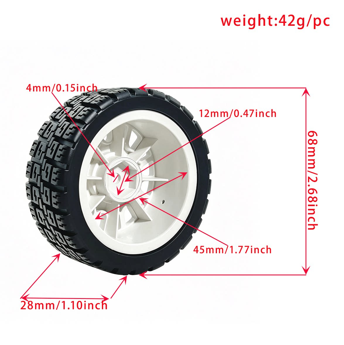 1/10 RC Rally Car 4Pcs 68mm Gr - đánh giá và giá Tamiya Model Rc Car