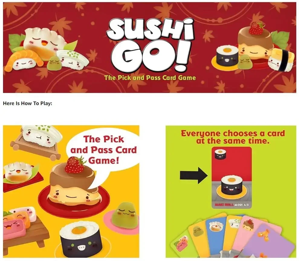 Sushi Go Card Game - Sushi Go  - đánh giá và giá Party Games Game Pass