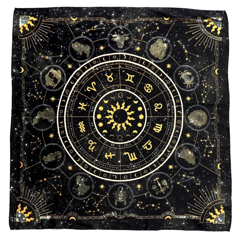 Tarot Cloth Zodiac Wheel Astro - đánh giá và giá Zodiac Party Games