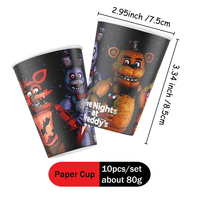 FNAF Themed Paper Plate Cups C - đánh giá và giá Party Games At Wedding