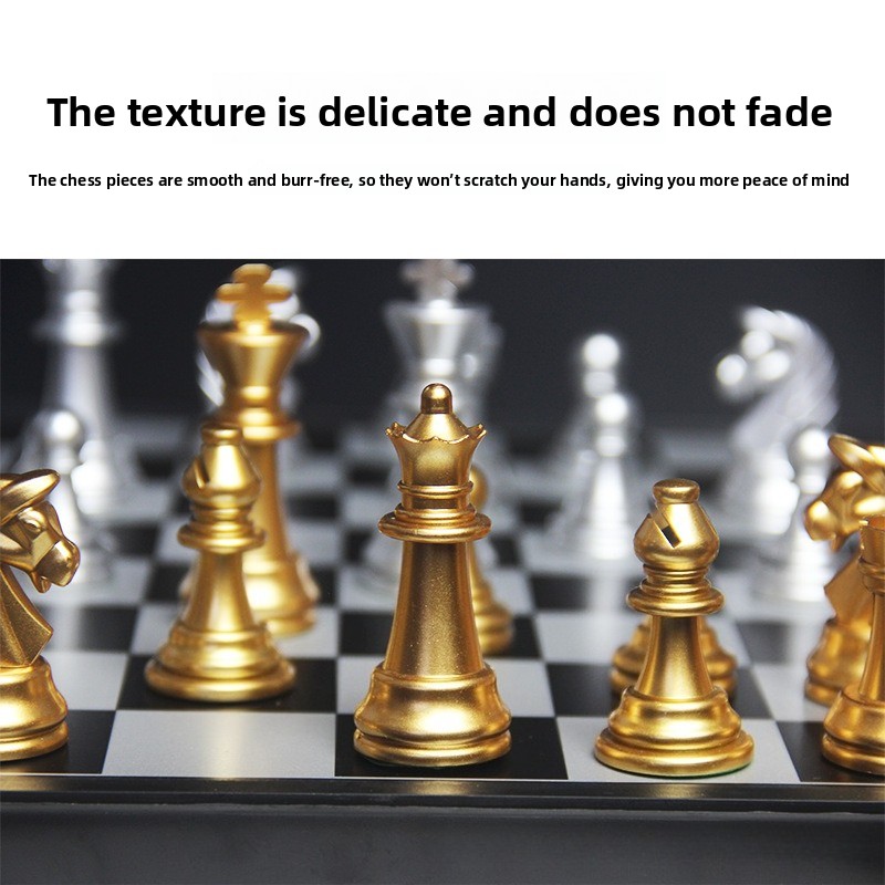 Magnetic Gold Silver Chess Set - đánh giá và giá Book Party Games