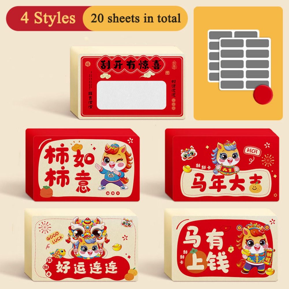 20pcs Zodiac Horse Scratch-off - đánh giá và giá Zodiac Party Games
