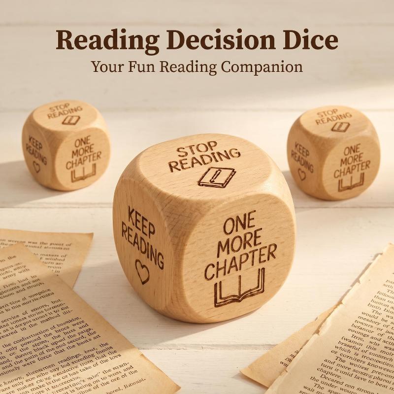 Handmade Wooden Decision Dice  - đánh giá và giá Book Party Games