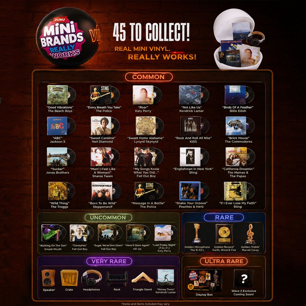 ZURU Mini Brands Vinyl Surpris - đánh giá và giá Party Games Music